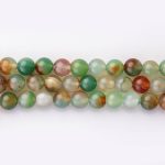 Peacock Agate Natural Stone 8mm Round Polished
