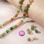 Peacock Agate Natural Stone 8mm Round Polished - Image 2