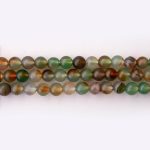Peacock Agate Natural Stone 6mm Round Polished