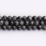 Larvikite Natural Stone 8mm Round Polished