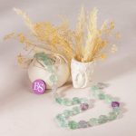 Fluorite Natural Stone 10mm Lentil Sparkling Faceted - Image 2