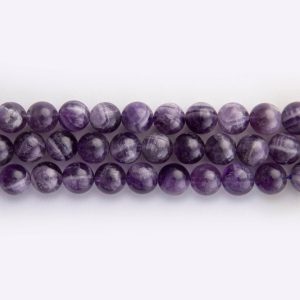 Amethyst Natural Stone 8mm Round Polished