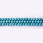 Turquoise Tibetan Stone 4mm Round Polished