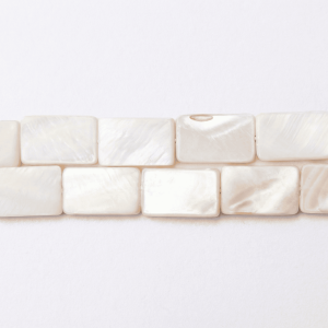 Natural White Shell 10×16mm Rectangular Polished