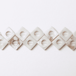 Natural White Shell 20mm Lozenge Polished