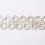Natural White Shell 20mm Lentil Polished