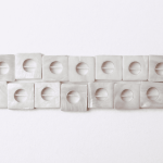 Natural White Shell 20mm Square Polished
