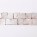 Natural White Shell 20mm Square Polished