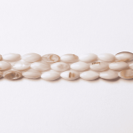 Natural White Shell 6×11mm Oval Polished