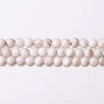 Natural White Shell 6mm Round Polished