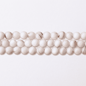 Natural White Shell 6mm Round Polished