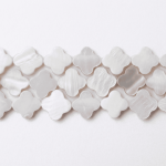 Natural White Shell 11mm Van Cleef Polished
