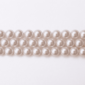 Synthetic White Pearl 8mm Round Polished