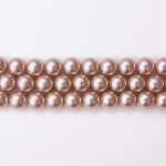 Synthetic Peach Pearl 8mm Round Polished