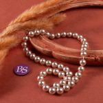 Synthetic Peach Pearl 8mm Round Polished - Image 2
