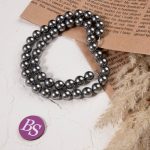 Synthetic Grey Pearl 8mm Round Polished - Image 2