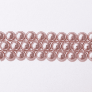Synthetic Pink Pearl 8mm Round Polished