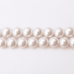 Synthetic White Pearl 10mm Round Polished