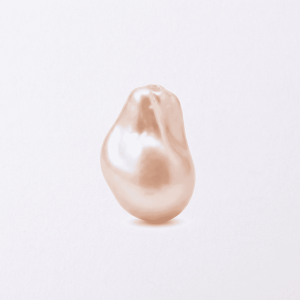 Synthetic Cream Pearl 10×16mm Baroque – Single Piece