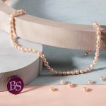 Natural Peach Pearl 5×6mm Lentil - Image 2