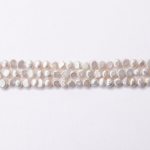Natural White Pearl 4×5mm Lentil