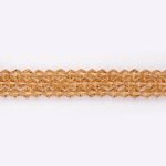 Transparent Yellow Czech Crystal 4mm Bicone Faceted