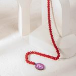 Matte Red Czech Crystal 5×6mm Lentil Faceted - Image 2