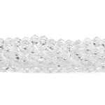 Transparent White Czech Crystal 4mm Bicone Faceted