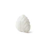 White Natural Carved Heart Shell Side Hole Charm - 12×12mm - Image 2