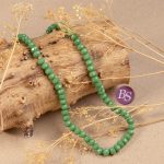 Matte Green Czech Crystal 5×6mm Lentil Faceted - Image 2