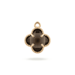 Green Van Cleef Crystal Charm - 12×17mm 18K Gold Plated