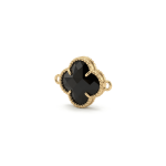 Black Van Cleef Crystal Connector - 16×21mm 18K Glod Plated - Image 2