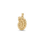 Snail Shell Pendant - 18×27mm 18K Gold Plated - Image 2