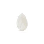 White Natural Mother of Pearl Teardrop Side Hole Charm - 13×18mm - Image 3