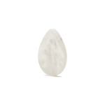 White Natural Mother of Pearl Teardrop Side Hole Charm - 26×35mm - Image 2