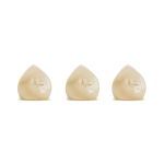 White Heart Natural Shell Side Hole Charm - 12×12mm