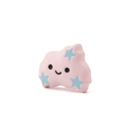 Pink Smiley Star Cloud Enamel Jewelry Beads - 12×16mm - Image 2