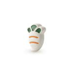 White Mini Carrot Enamel Jewelry Beads - 8×10mm - Image 2
