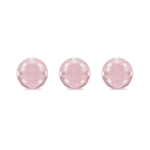 Pink Bubble White Dotted Enamel Glass Bead - 9×10mm