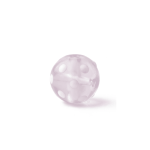 Pink Bubble White Dotted Enamel Glass Bead - 9×10mm - Image 2