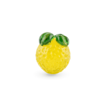 Yellow Tasty Pineapple Enamel Glass Bead - 13×14mm - Image 2