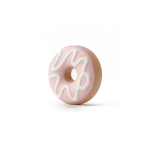 Pink Sweet Donut Enamel Glass Bead - 15mm - Image 2
