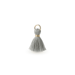 Grey Silk Tassel Bead - 13mm - Image 2