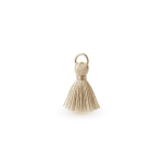 Cream Silk Tassel Bead - 13mm - Image 2