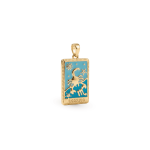 Scorpio Zodiac Pendant Enamel 18K Gold Plated - 14×28mm 18K Gold Plated - Image 2