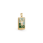 Zodiac Pendant Enamel 18K Gold Plated - 14×28mm 18K Gold Plated - Image 2