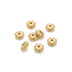 Flower Spacer Bead - 2×5mm 18K Gold Plated