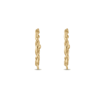 Twisted C Hook Earring Connector - 18mm 18K Gold plated - Image 2