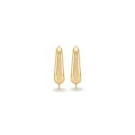 Huggie Hoop Earring Connector - 14×20mm 18K Gold Plated