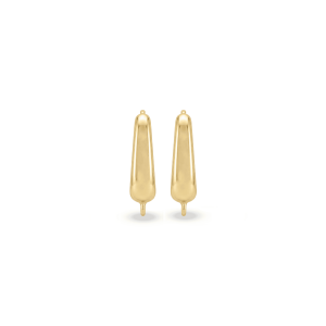 Huggie Hoop Earring Connector – 14×20mm 18K Gold Plated